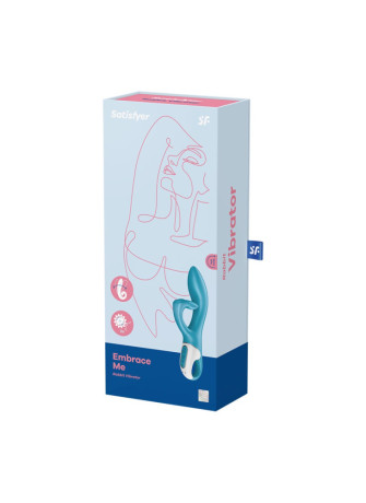 Vibromasseur rabbit bleu USB Embrace Me Satisfyer - CC597792